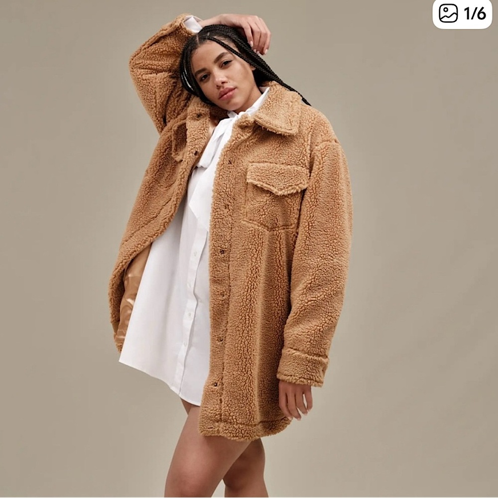 NEW UGG Frankie Fluff Shirt Jacket Medium